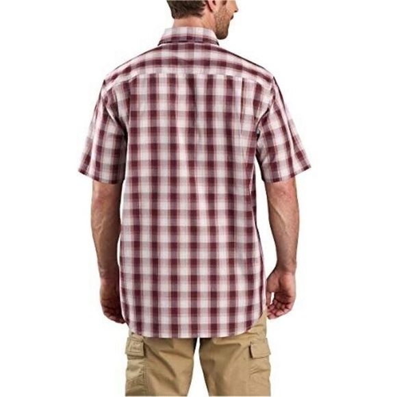 🆕Carhartt Force Men's Relaxed Fit Plaid SS Button Down Shirt ~ Size Medium - Picture 3 of 9